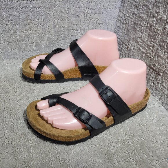 Birkenstock Mayari Unisex Size EU 37 US L6 M4 R Black Birko-Flor Slide Sandals. - Picture 11 of 11